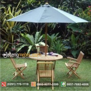 Meja Payung Taman Dan Kursi Lipat