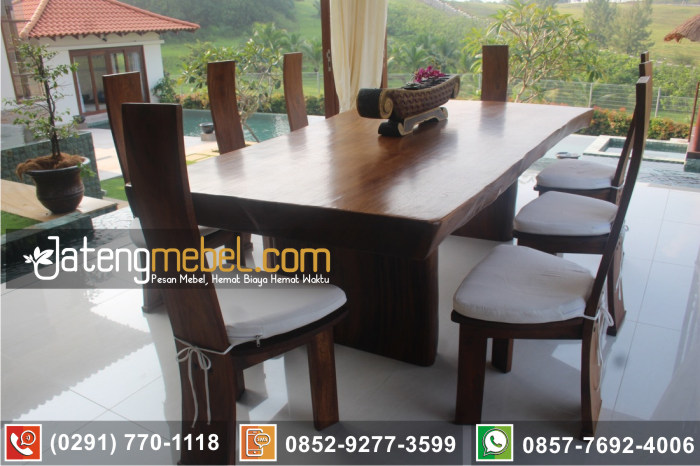 kursi meja trembesi kayu meh solid wood terpercaya Cirebon